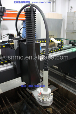Black Gantry CNC Plasma Flame Cutting Machine Untuk Lembaran Logam