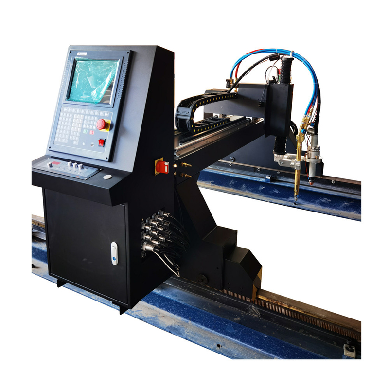 Ql4 Steel Metal 30mm Gantry Cnc Mesin Pemotong Plasma Ukuran 1000W 2000 * 6000mm