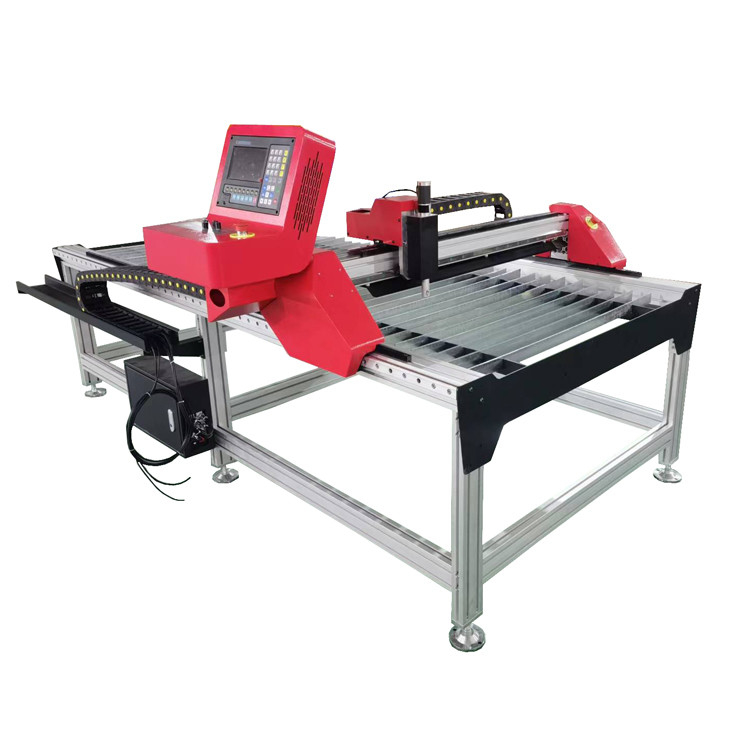 Fangling F1621 Cnc Plasma Cutting Table Auto THC Merah Dengan Linear Rail Untuk Y Axis